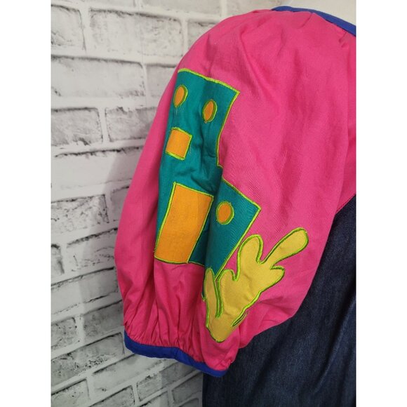 Vintage Southern Image Southwest Adobo Denim Dress Women's Size Medium - Picture 4 of 7